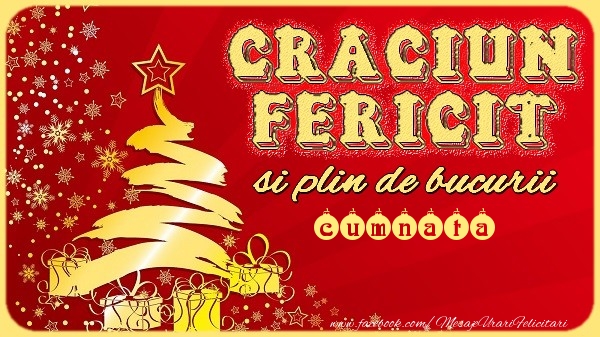 Felicitari de Craciun pentru Cumnata - Craciun Fericit si plin de bucurii cumnata