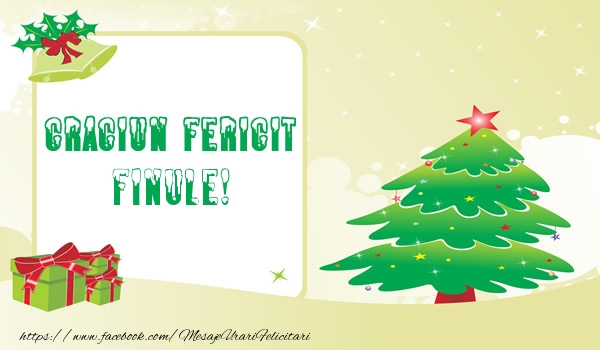 Felicitari de Craciun pentru Fin - Craciun Fericit finule!