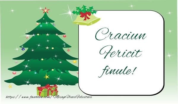 Felicitari de Craciun pentru Fin - Craciun Fericit finule!
