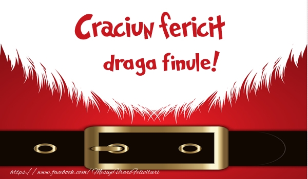 Felicitari de Craciun pentru Fin - Craciun Fericit draga finule!