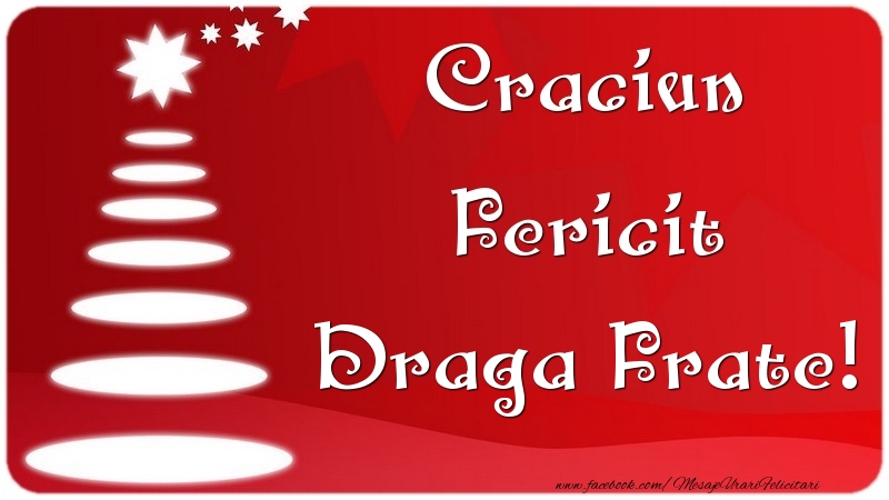 Felicitari de Craciun pentru Frate - Craciun Fericit draga frate
