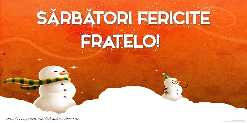 Felicitari de Craciun pentru Frate - Sărbători Fericite fratelo!