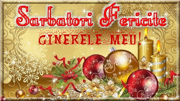 Felicitari de Craciun pentru Ginere - Sarbatori fericite ginerele meu!