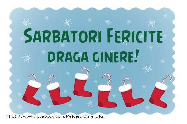 Felicitari de Craciun pentru Ginere - Sarbatori fericite draga ginere!