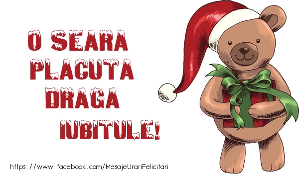 Felicitari de Craciun pentru Iubit - O seara placuta draga iubitule!