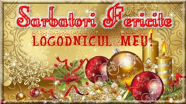 Felicitari de Craciun pentru Logodnic - Sarbatori fericite logodnicul meu!