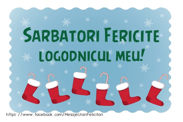 Felicitari de Craciun pentru Logodnic - Sarbatori fericite logodnicul meu!