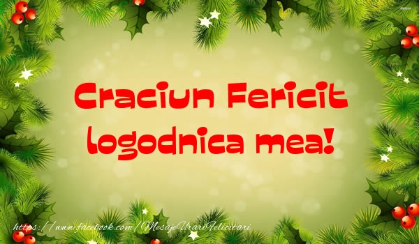 Felicitari de Craciun pentru Logodnica - Craciun Fericit logodnica mea!