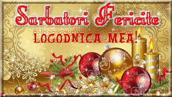 Felicitari de Craciun pentru Logodnica - Sarbatori fericite logodnica mea!