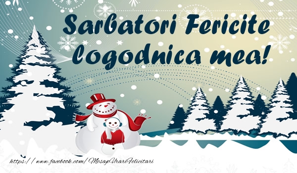 Felicitari de Craciun pentru Logodnica - Sarbatori fericite logodnica mea!