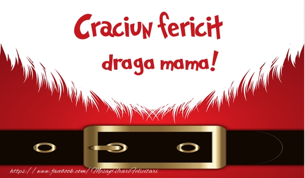 Felicitari de Craciun pentru Mama - Craciun Fericit draga mama!