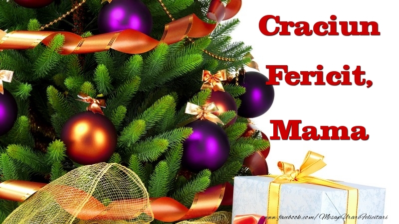 Felicitari de Craciun pentru Mama - Craciun Fericit, mama