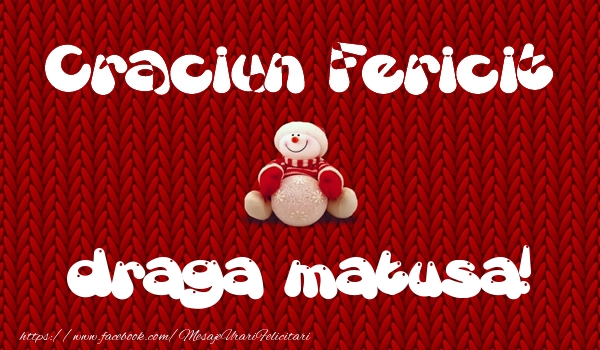 Felicitari de Craciun pentru Matusa - Craciun Fericit draga matusa!