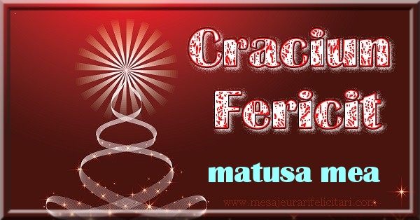 Felicitari de Craciun pentru Matusa - Craciun Fericit matusa mea