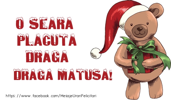 Felicitari de Craciun pentru Matusa - O seara placuta draga draga matusa!