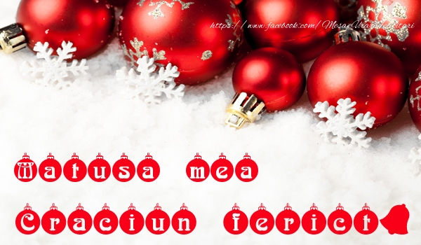 Felicitari de Craciun pentru Matusa - Matusa mea Craciun Fericit!