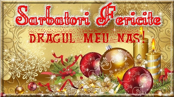 Felicitari de Craciun pentru Nas - Sarbatori fericite dragul meu nas!
