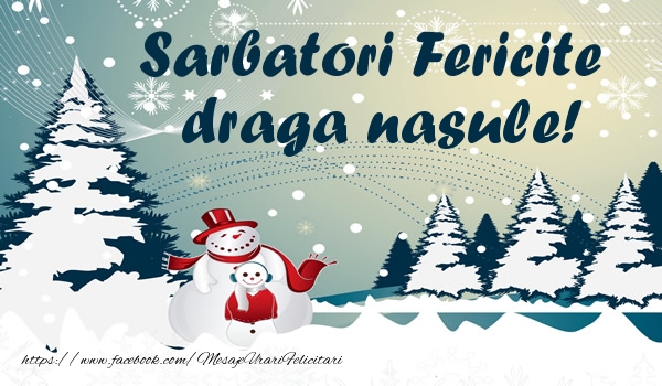 Felicitari de Craciun pentru Nas - Sarbatori fericite draga nasule!