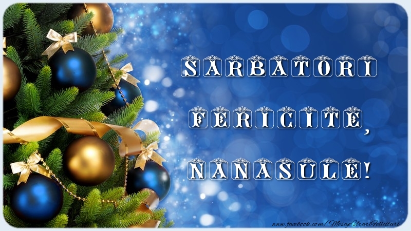 Felicitari de Craciun pentru Nas - Sarbatori Fericite, nanasule