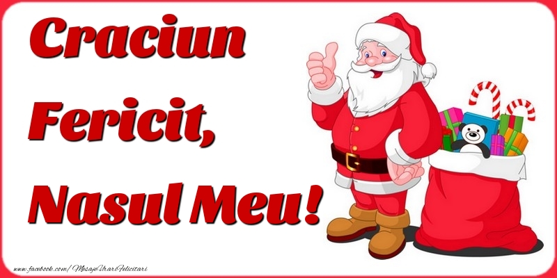 Felicitari de Craciun pentru Nas - Craciun Fericit, nasul meu