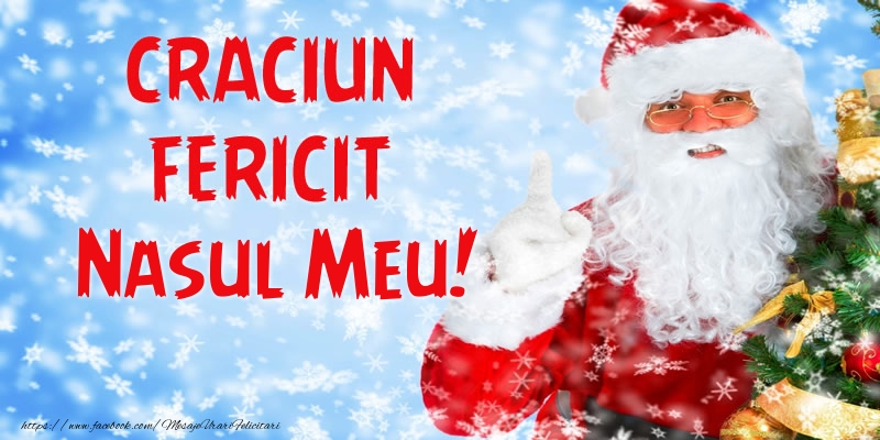 Felicitari de Craciun pentru Nas - Craciun Fericit nasul meu!