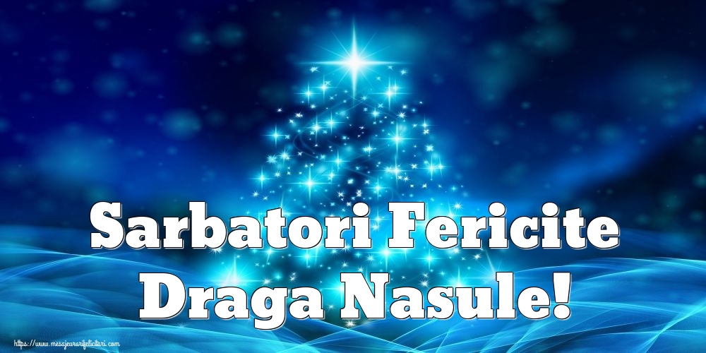 Felicitari de Craciun pentru Nas - Sarbatori Fericite draga nasule!