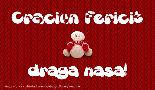 Felicitari de Craciun pentru Nasa - Craciun Fericit draga nasa!