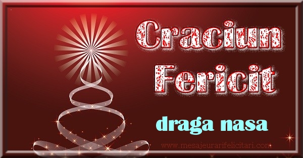 Felicitari de Craciun pentru Nasa - Craciun Fericit draga nasa