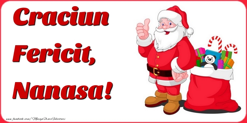 Felicitari de Craciun pentru Nasa - Craciun Fericit, nanasa