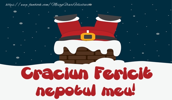 Felicitari de Craciun pentru Nepot - Craciun Fericit nepotul meu!