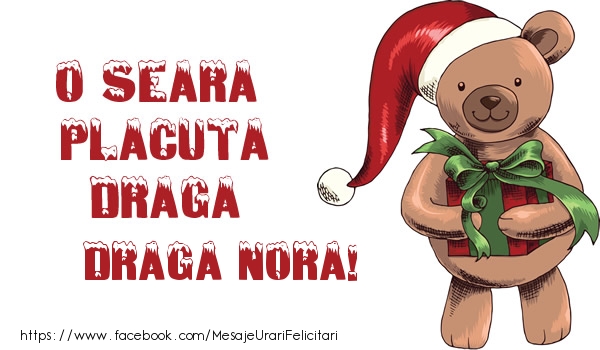 Felicitari de Craciun pentru Nora - O seara placuta draga draga nora!