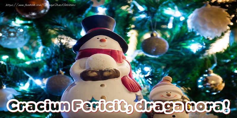 Felicitari de Craciun pentru Nora - Craciun Fericit, draga nora