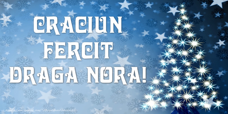 Felicitari de Craciun pentru Nora - Craciun Fericit draga nora!