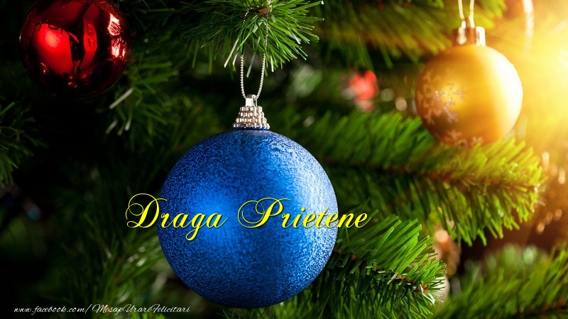 Felicitari de Craciun pentru Prieten - Globul tau draga prietene