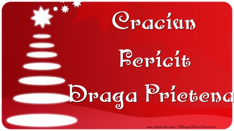 Felicitari de Craciun pentru Prietena - Craciun Fericit draga prietena