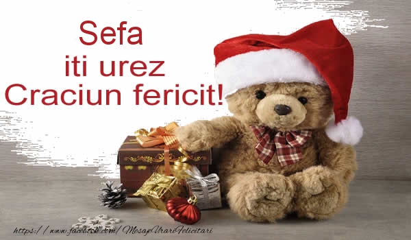 Felicitari de Craciun pentru Sefa - Sefa iti urez Craciun fericit!