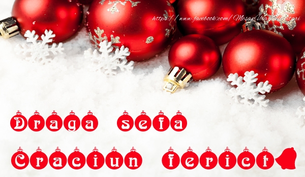 Felicitari de Craciun pentru Sefa - Draga sefa Craciun Fericit!