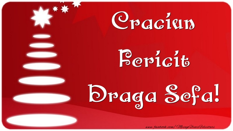 Felicitari de Craciun pentru Sefa - Craciun Fericit draga sefa
