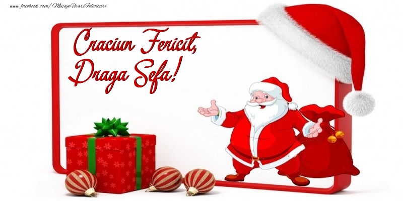 Felicitari de Craciun pentru Sefa - Craciun Fericit, draga sefa