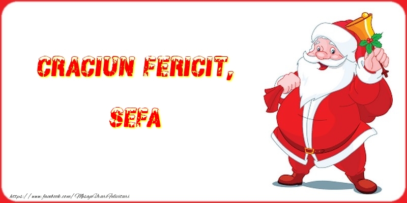 Felicitari de Craciun pentru Sefa - Craciun Fericit, sefa