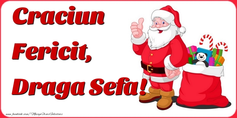 Felicitari de Craciun pentru Sefa - Craciun Fericit, draga sefa