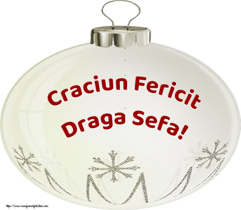 Felicitari de Craciun pentru Sefa - Craciun Fericit draga sefa!