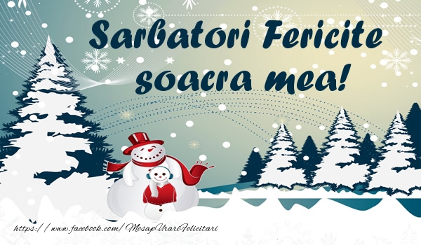 Felicitari de Craciun pentru Soacra - Sarbatori fericite soacra mea!