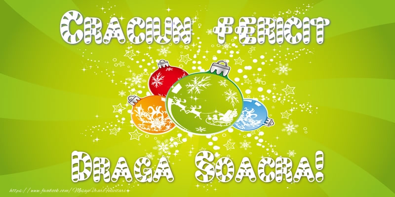 Felicitari de Craciun pentru Soacra - Craciun Fericit draga soacra!