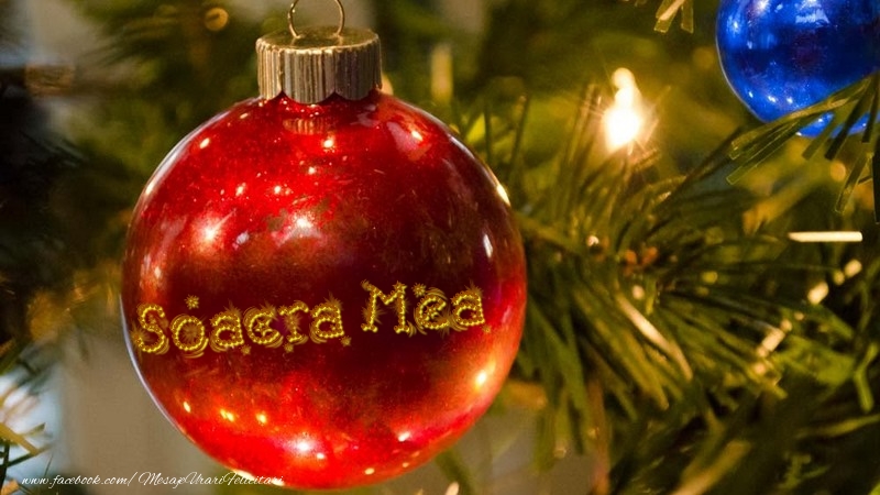 Felicitari de Craciun pentru Soacra - Nume pe glob soacra mea