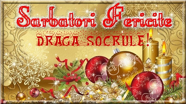 Felicitari de Craciun pentru Socru - Sarbatori fericite draga socrule!