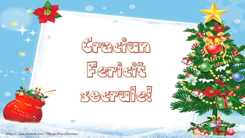 Felicitari de Craciun pentru Socru - Craciun Fericit socrule!