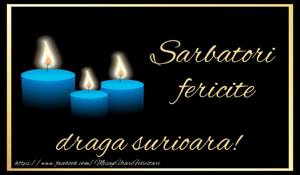 Felicitari de Craciun pentru Sora - Sarbatori fericite draga surioara!