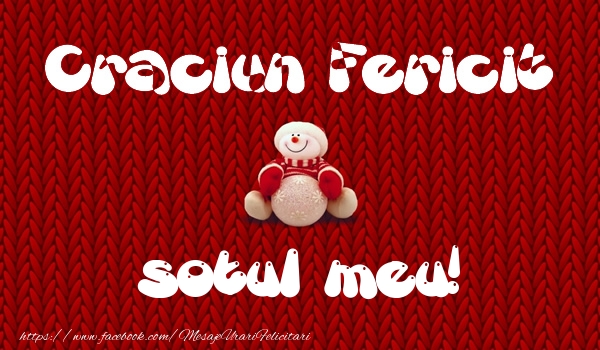 Felicitari de Craciun pentru Sot - Craciun Fericit sotul meu!