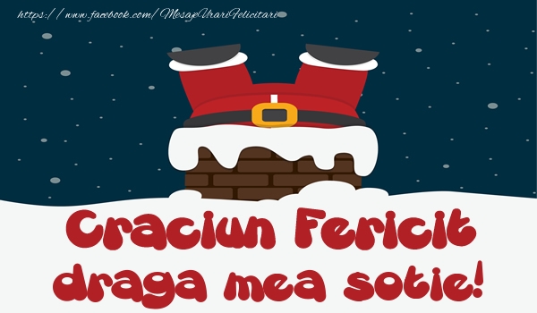 Felicitari de Craciun pentru Sotie - Craciun Fericit draga mea sotie!